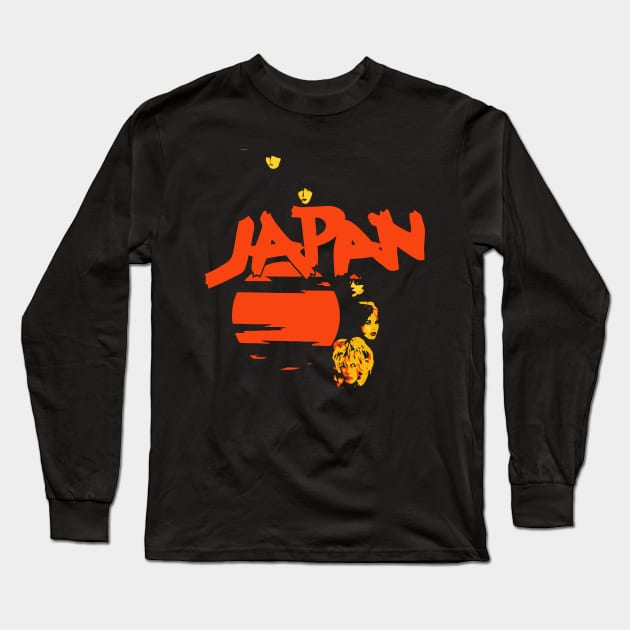 Japan [][][] 80s Retro New Wave FanArt Long Sleeve T-Shirt by darklordpug